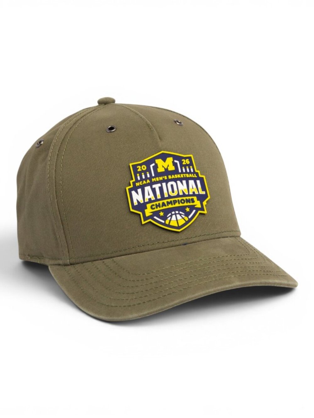 Michigan Wolverines 2026 Basketball National Champions 3D Snapback Canvas Hat
